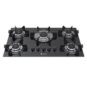 Cooktop a Gas 5 Bocas Venax Sognare Preto