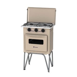 Fogao a Gas 2 Bocas Venax Gemini Tampa de Metal Bege