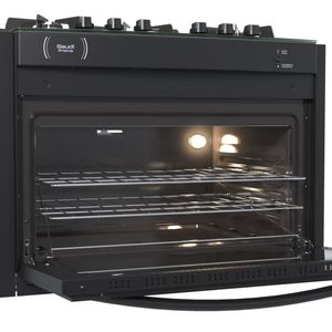 Fogao a Gas de Embutir 5 Bocas Venax Gaudi Prisma Vitreo Preto