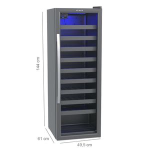 Adega de Vinhos Venax 50 Garrafas Color Light Cinza