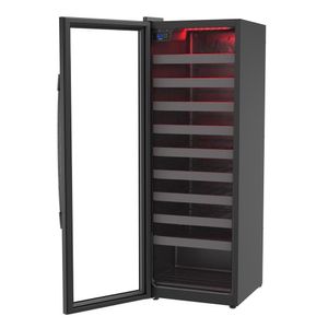 Adega de Vinhos Venax 50 Garrafas Color Light Preto Porta Invertida
