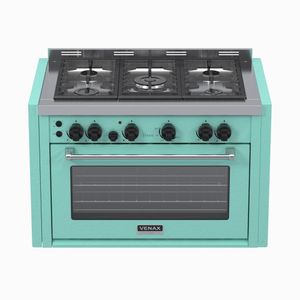 Fogao a Gas de Embutir 5 Bocas Venax Temis Verde