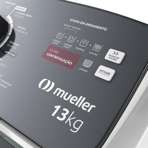 Máquina de Lavar Mueller 13kg com Ultracentrifugação e Ciclo Rápido MLA13