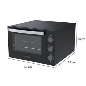 Forno Eletrico Venax 45L Grand Gourmet Preto