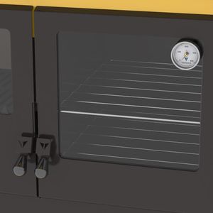 Fogao a Lenha Venax n 2 Le Corbusier Dupla Combustao Amarelo