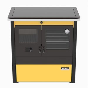 Fogao a Lenha Venax n 2 Le Corbusier Dupla Combustao Amarelo