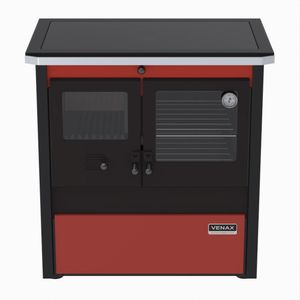 Fogao a Lenha Venax n 2 Le Corbusier Dupla Combustao Vermelho