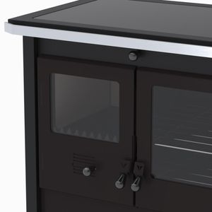 Fogao a Lenha Venax n 1 Le Corbusier Dupla Combustao Preto