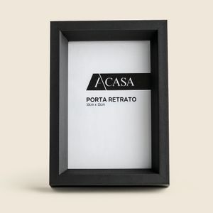 Porta Retrato Pirâmide Preto 10x15cm - A\CASA