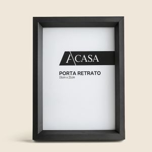 Porta Retrato Pirâmide Preto 15x21cm - A\CASA