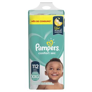 Fralda Descartável Pampers Confort Sec XXG Com 112 Unidades