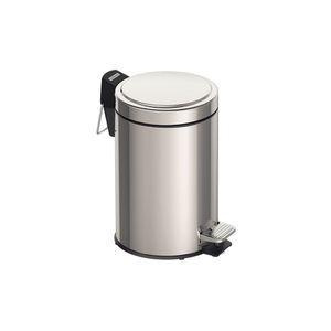 Lixeira Tramontina Brasil com Pedal 3L Redonda Inox