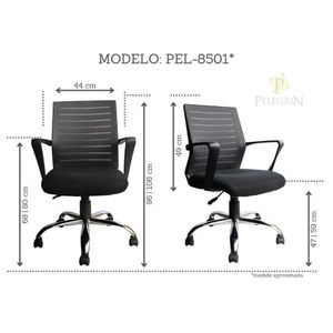 Cadeira Diretor Pelegrin PEL-8501 Tela Mesh Preta