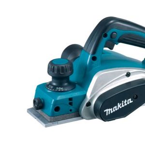 Plaina Elétrica 82Mm Industrial 620W Conjunto Calibrador Guia Faca Chave Soquete KP0800 127V Makita