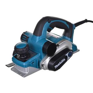 Plaina Elétrica 82Mm Industrial 850W Conjunto Calibrador Guias 2 Facas Chave KP0810 220V Makita