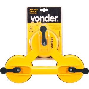 Ventosa tripla plástica capacidade 75kg - Vonder