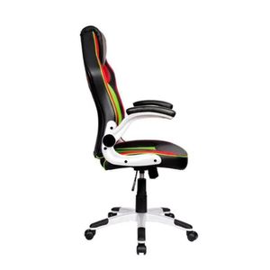 Cadeira Gamer Pelegrin PEL-3009 Couro PU Preta, Vermelha e Verde