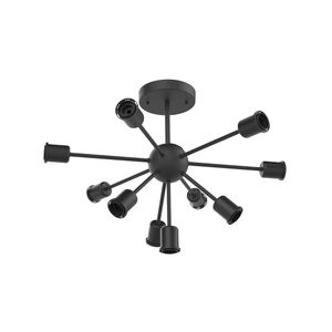 Plafon Taschibra Sputnik Preto E27 Bivolt