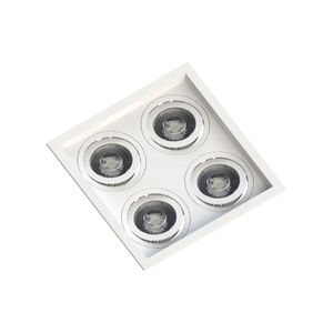 Spot de Embutir Recuado Save Energy para 4 Lâmpadas Par 20 E27 Bivolt