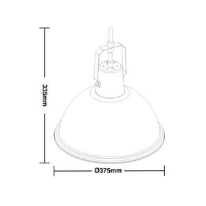Lustre Pendente Taschibra Factory M E27 Bivolt