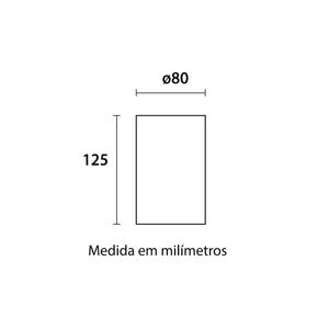 Spot de Sobrepor Recuado Blumenau Clean para Lâmpada MR16 GU10 Redondo Bivolt
