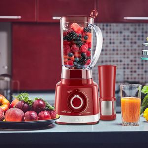 Liquidificador BLQ1300V 1200W Britânia 3L Vermelho Com 6 Lâminas em Aço Inox 220V