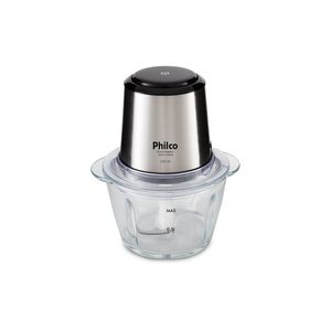 Processador de Alimentos Philco Inox Glass PPS01I 350W