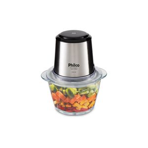 Processador de Alimentos Philco Inox Glass PPS01I 350W