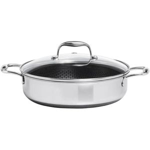 Frigideira Hive Aço Inox 26cm com Tampa - OXFORD