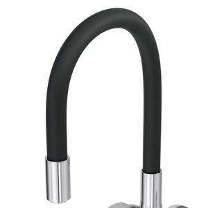 Torneira Elétrica Hydra Hydralar Gourmet 4t de Parede Preto / Cromado