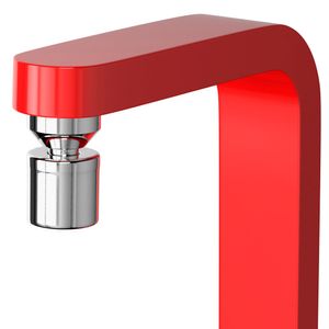 Torneira Elétrica Hydra Slim 4t De Bancada Vermelha