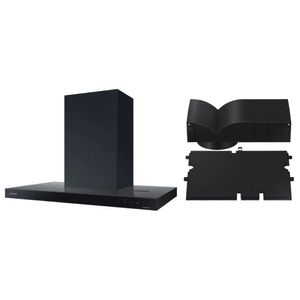 Coifa Samsung Preto com Wi-Fi 90cm NK36 e Kit Recirculação Preto NK-AR7