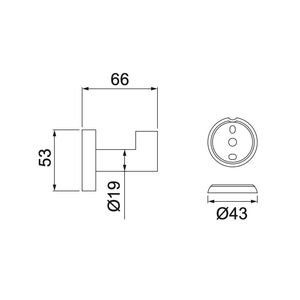 Cabide Lorenzetti LorenLoft 2060 B82 Preto