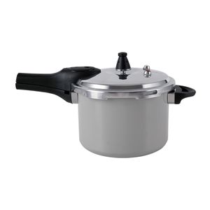 Panela de Pressão Brinox 4,2 L Antiaderente Ceramic Life Pressure com Indução Cinza