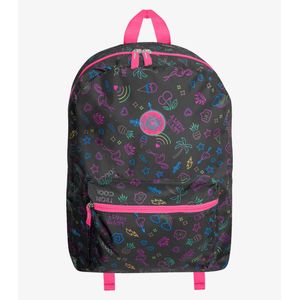 Mochila Feminina Estampada Clio Preto