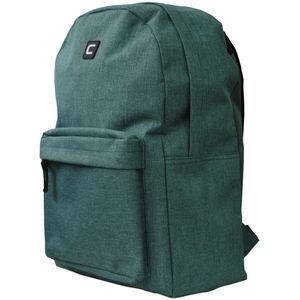 Mochila Lisa Com Bolso Frontal Yins Verde