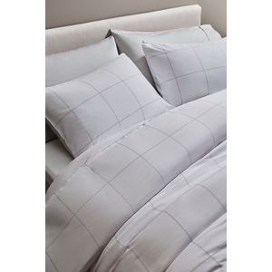 Duvet Microfibra Branco e Cinza - A\CASA