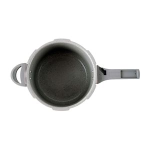 Panela de Pressão Brinox 4,2 L Antiaderente Ceramic Life Marble Blend com Indução Cinza Claro