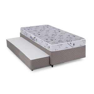 Bicama Box Solteiro com Cama Auxiliar Herval St. Louis, Espuma D28, 46x88x188 cm