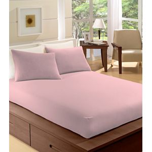 Lençol Avulso Queen Microfibra Com Elástico Camesa Rosa