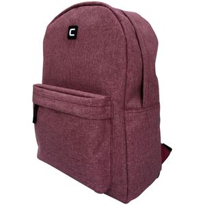 Mochila Lisa Com Bolso Frontal Yins Roxo