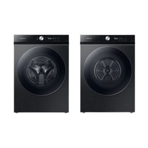 Kit Tower Hub Samsung Máquina de Lavar 19kg Preta WF19B e Secadora 20kg Preta DV20B