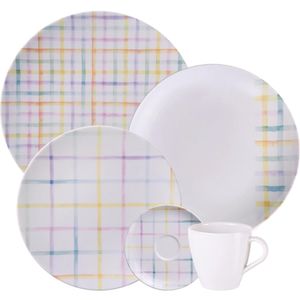 Aparelho de Jantar Sweet Color Porcelana com 20 Peças - TRAMONTINA