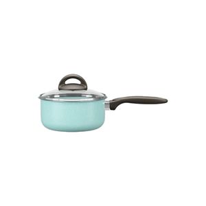 Panela com Tampa 16 cm Revestimento Cerâmico Antiaderente Mineral Resist Cor Verde Ceramic Life Suprema Brinox Verde