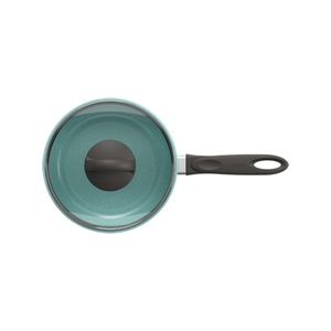Panela com Tampa 16 cm Revestimento Cerâmico Antiaderente Mineral Resist Cor Verde Ceramic Life Suprema Brinox Verde