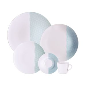 Aparelho de Jantar Aquarius Porcelana  com 20 Peças - TRAMONTINA