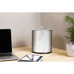 Lixeira Inox  Tampa 5,4litros Decorlinelixeiras Ø 18,5x23cm