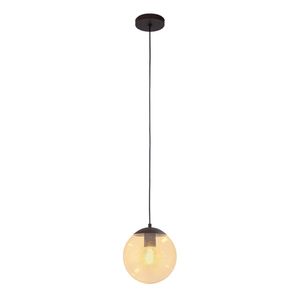 Lustre Pendente Blumenau Globb Âmbar E27 Bivolt