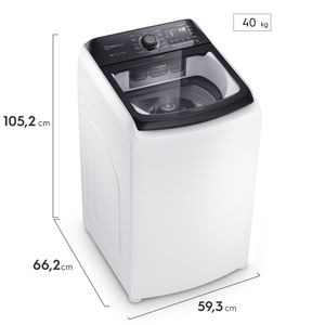 Máquina de Lavar Electrolux 14kg Branca Perfect Care com Cesto Inox e Jatos Poderosos (LEJ14)