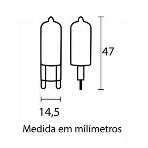 Lâmpada Led Blumenau Halopin 2,5W G9 6500K Luz Branca